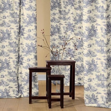 Tissu au mètre coton Toile de jouy Mini Pastorale LB largeur 1m60