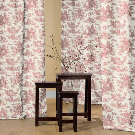 Tissu au mètre coton Toile de jouy Mini Pastorale LR largeur 1m60