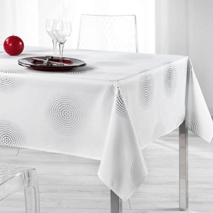 Nappe atome B argent 2m40 x 1m50 anti tache infroissable