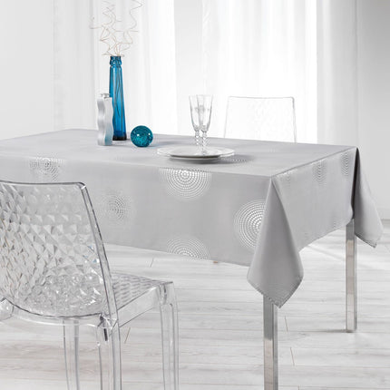 Nappe atome G argent 2m40 x 1m50 anti tache infroissable