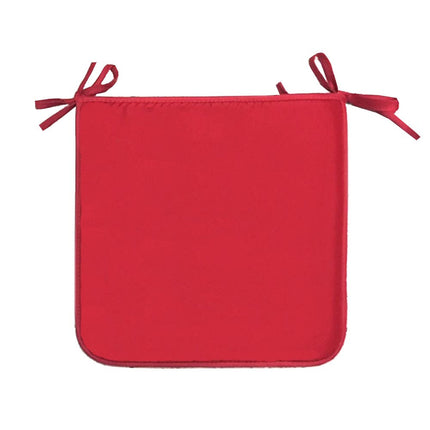 Coussin de chaise rouge 38 cm x 38 cm à nouettes
