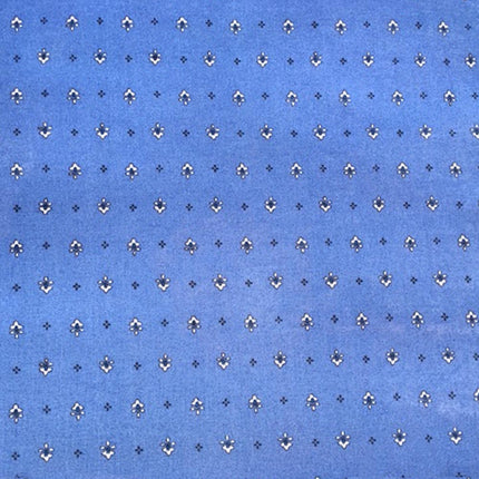 Tissu au mètre coton provençale vence Bleu B all over