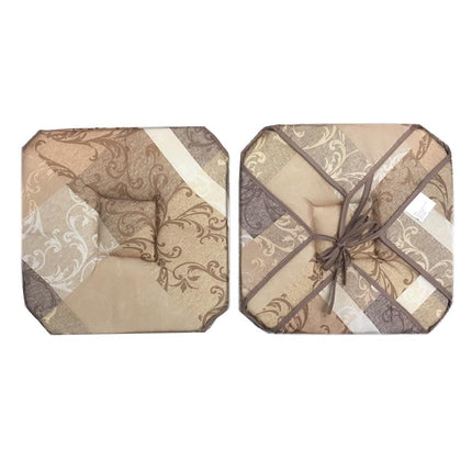 Coussin de chaise avec rabats Florence Taille : 35 cm x 35 cm x 3,50 cm