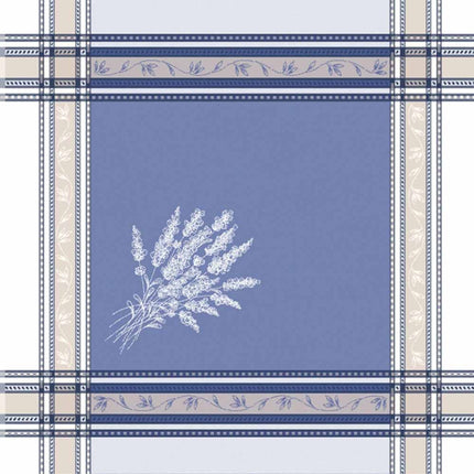 Serviette jacquard Téflon sénanques E bleu  50 cmx 50 cm