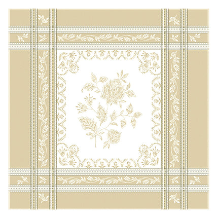 Serviette jacquard Téflon Ramatuelle écru lin  50 cm x 50 cm