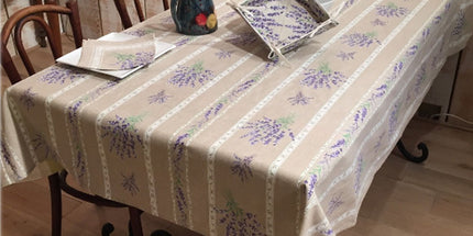 Nappe valensole lin  2m/1m55 ENDUT PLASTIFIE