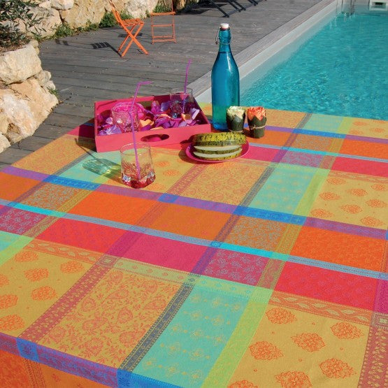 Nappe coton jacquard Téflon valescure Multico 2m50 x 1m80 anti tache