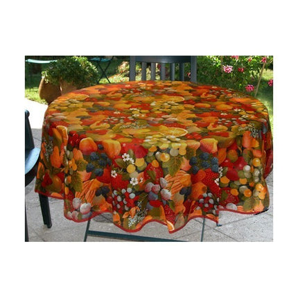 Nappe ronde coton enduit zuccherro 1m70