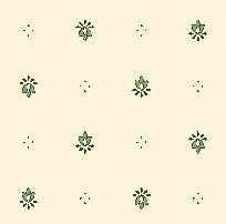 Nappe exclusif écru vert coton enduit plastifiée 2m x 1m55