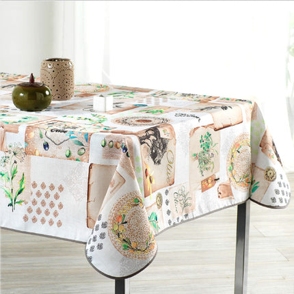 Nappe Ref 94996  olivier 2m x 1m50 anti tache infroissable