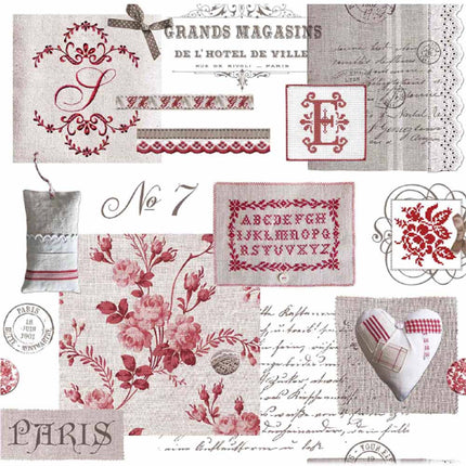 Nappe ref 34000 Abécédaire Paris  2m40 x 1m50 anti tache infroissable