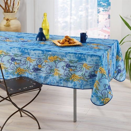 Nappe glycine et lavande bleu 2m / 1m50 anti tache infroissable