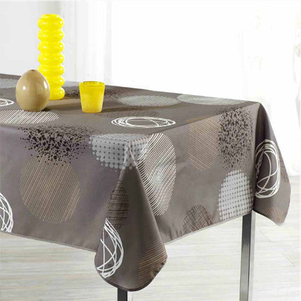 Nappe CR taupe 2mx1m48 anti tache et sans repassage