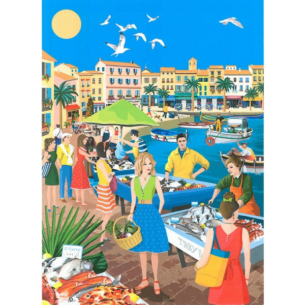 Torchon Retour de Pêche 50 cm x 70 cm