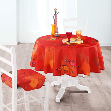 Nappe africaine Jaya cuivre  1m80 anti tache infroissable