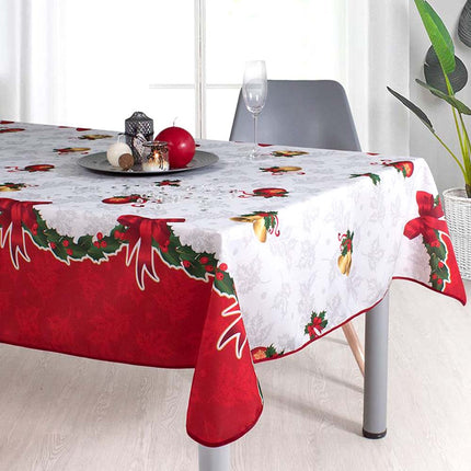 Nappe noël ref 103526 Clochettes anti tache 3m x 1m48