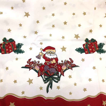 Nappe de Noël NR père noël Nicolas  Anti tache Infroissable 2m x 1m50
