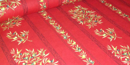 Tissu au mètre coton clos des oliviers R largeur 1m60