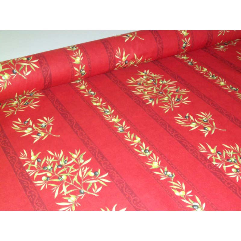 Tissu au mètre coton clos des oliviers R largeur 1m60
