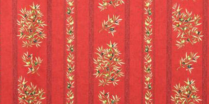 Tissu au mètre coton clos des oliviers R largeur 1m60