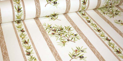 Tissu au mètre coton clos des oliviers écru largeur 1m60