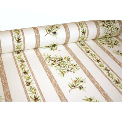 Tissu au mètre coton clos des oliviers écru largeur 1m60