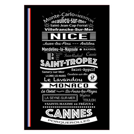 Torchon Nice Côte d'azur 0020 Polycoton 40 cm x 60 cm