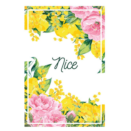 Torchon Nice Mimosa Rose 0051 Polycoton 40 cm x 60 cm