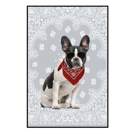 Torchon Chien Voyou REF 0067 Polycoton 40 cm x 60 cm