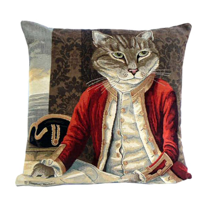 Housse de coussin 45 cm x 45 cm  tissé chat Lord Nelson Ref 5168