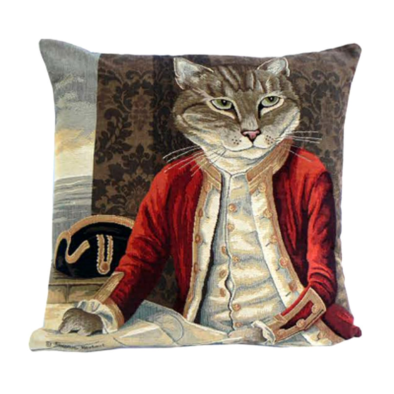 Housse de coussin 45 cm x 45 cm  tissé chat Lord Nelson Ref 5168