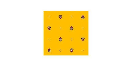 Nappe ronde coton enduit plastifié exclusif  jaune rouge 1m80