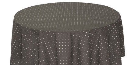 Nappe ronde coton exclusif  gris anthracite 1m80
