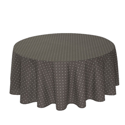 Nappe ronde coton exclusif  gris anthracite 1m80