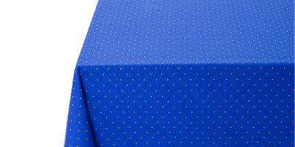 Nappe exclusif bleu jaune  plastifiée 2m50 / 1m50