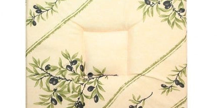 Coussin de chaise olivou écru