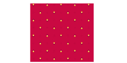 serviette Exclusif rouge jaune 40 cm x 40 cm coton