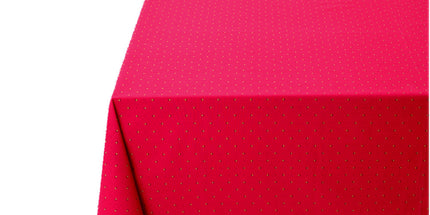 Nappe exclusif rouge jaune coton enduit 1m50/1m20