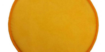Coussin de chaise nelson rond uni jaune 40 cm