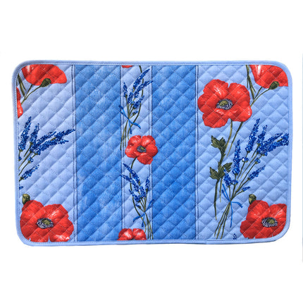 Set de table Coquelicot lavande bleu Coton