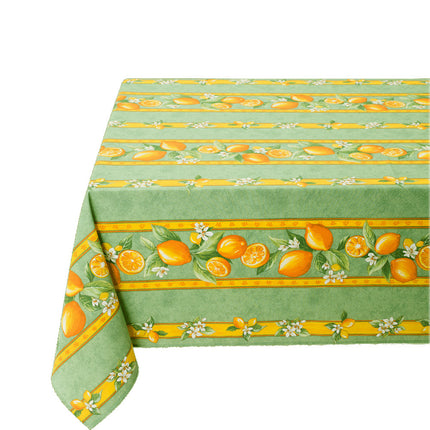 Nappe citron vert coton Enduit plastifié 2m x 1m55