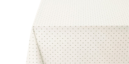 Nappe exclusif écru vert coton enduit plastifiée 2m x 1m55