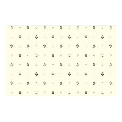 Nappe exclusif écru vert coton enduit plastifiée 2m x 1m55