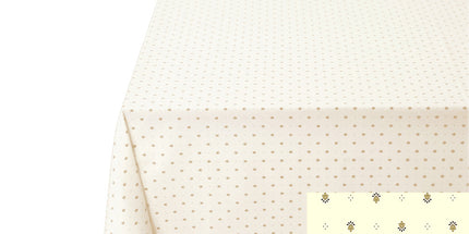 Nappe exclusif écru beige coton enduit plastifié 2m x 1m55