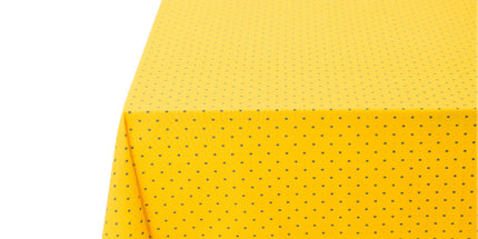 Nappe exclusif jaune bleu coton enduit plastifié 2m x 1m55
