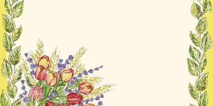 Serviette rose lavande rose