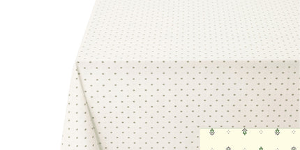 Nappe calisson exclusif écru  vert  enduit  3m  x 1m50