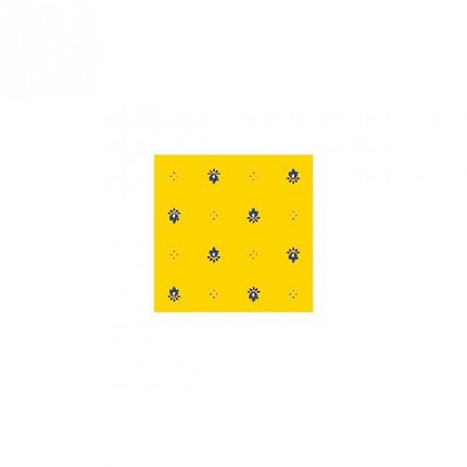 Nappe exclusif jaune bleu coton enduit plastifiée 3m  x 1m55