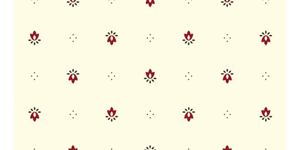 Nappe exclusif écru rouge coton enduit  3m  x 1m55
