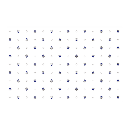Nappe exclusif blanc bleu coton enduit  3m  x 1m55